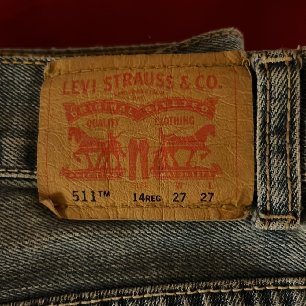 🔥🔥Host Pick🔥🔥Levi 511 jeans 14 (27x27)- - Picture 2 of 6